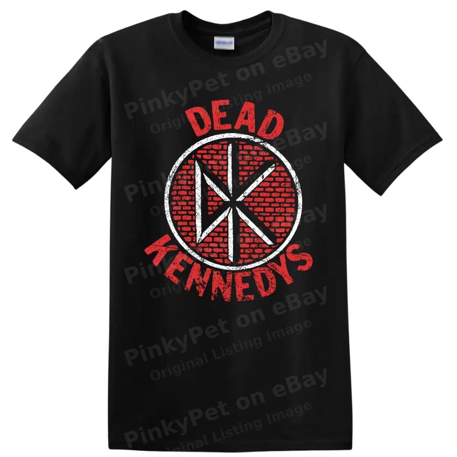 Dead Kennedys Панк-рок Футболка Красный Белый Логотип Музыкальный Фан Футболка Подарок Одежда Топ