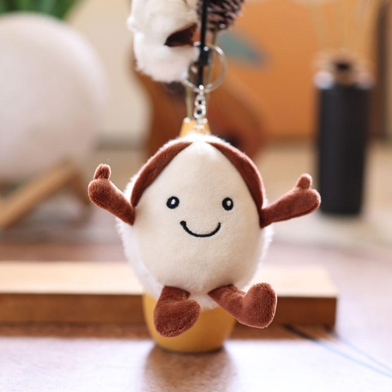 Chestnut Adorable Chinese Plush Keychain Charm Key Loop Bag Doll Decoration