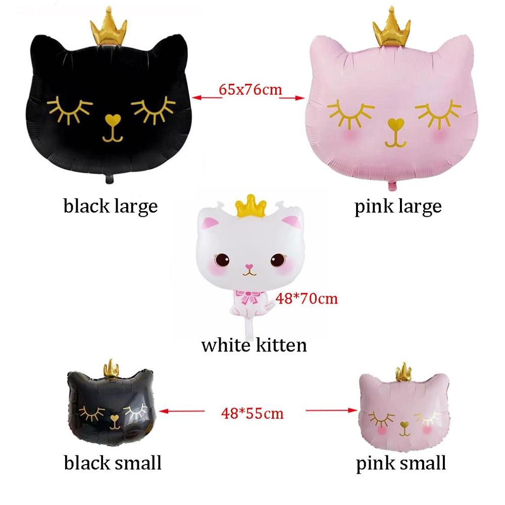 Алюминиевая Фольга Форма Головы Кошки День Рождения Оформление Праздничный Декор Воздушный Шар День Рождения Фольгированные Шары