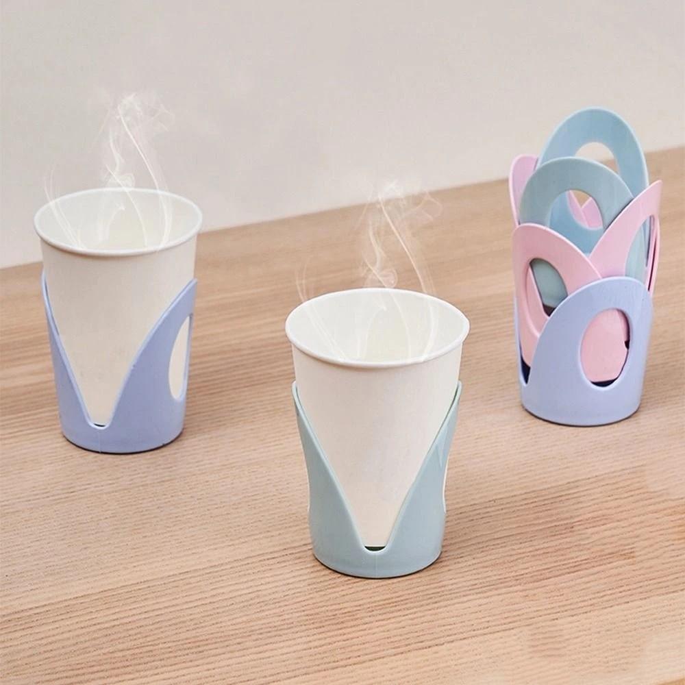 4Pcs Practical Paper Cup Protective Rack Stylish Paper Cup Holder Drink Cup Protector Office Use
