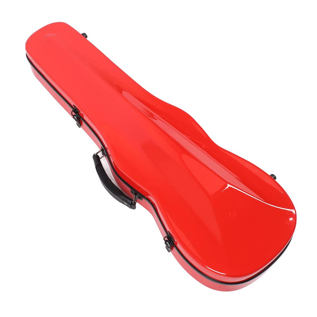 44 Футляр для хранения скрипки с гигрометром, два плечевых ремня, защитный чехол из красного углеродного волокна для скрипки