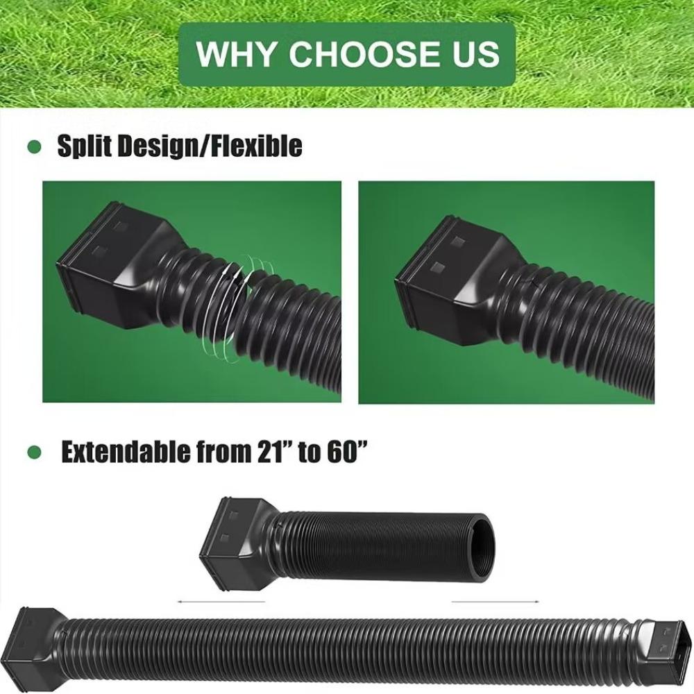 Telescopic Drain Pipe Water Tube Rain Gutter Extension Downpipe Rainwater Drainage