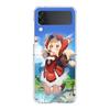 Genshin impact Baizhu прозрачный чехол для телефона Samsung Galaxy Z Flip 4 5 чехол прозрачный высокопрочный ПК для Galaxy Z Flip 3 5 чехол