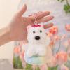 West Clothed Wear Highland White Terrier Dog Plush Toy Stuffed Animal Keychain