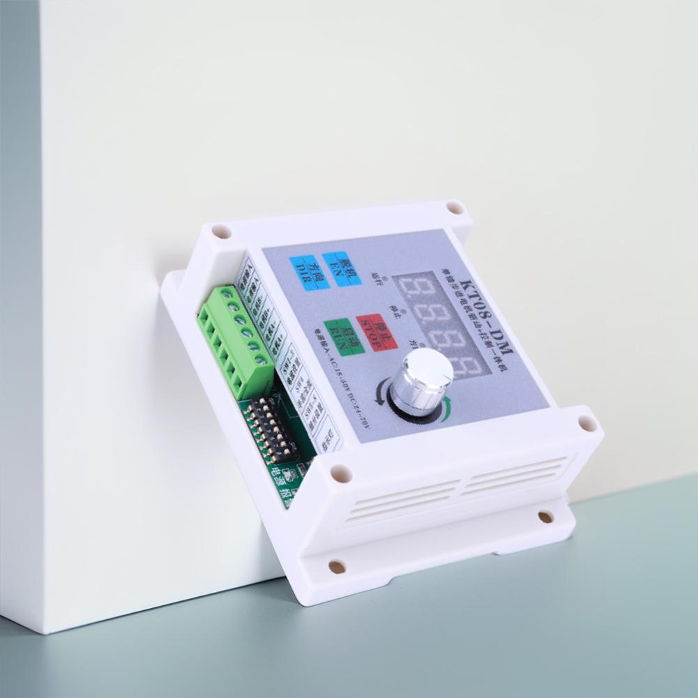 KTO8-DM Импульсный генератор, контроллер шагового двигателя, бесступенчатая скорость, одноосевой контроллер шагового двигателя, постоянный ток 24-70 В/переменный ток 18-50 В