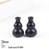 Small 10x15MM Ebony Wood Gourd Pendant Buddhist Beads Bracelet - Handmade Wenwan Wooden Accessory.