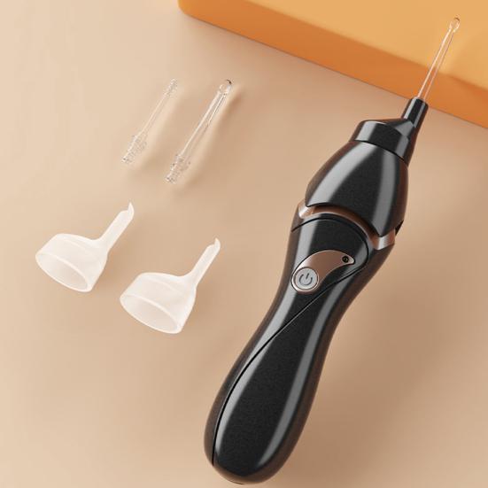 Electric Ear Wax Remover with Built-in LED Lights Ear Pick Spoon Low Noise Washable USB Charging Spiral Ear Cleaning Tool for Kids Adults