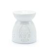 Oil Burner Buddha Cutout White