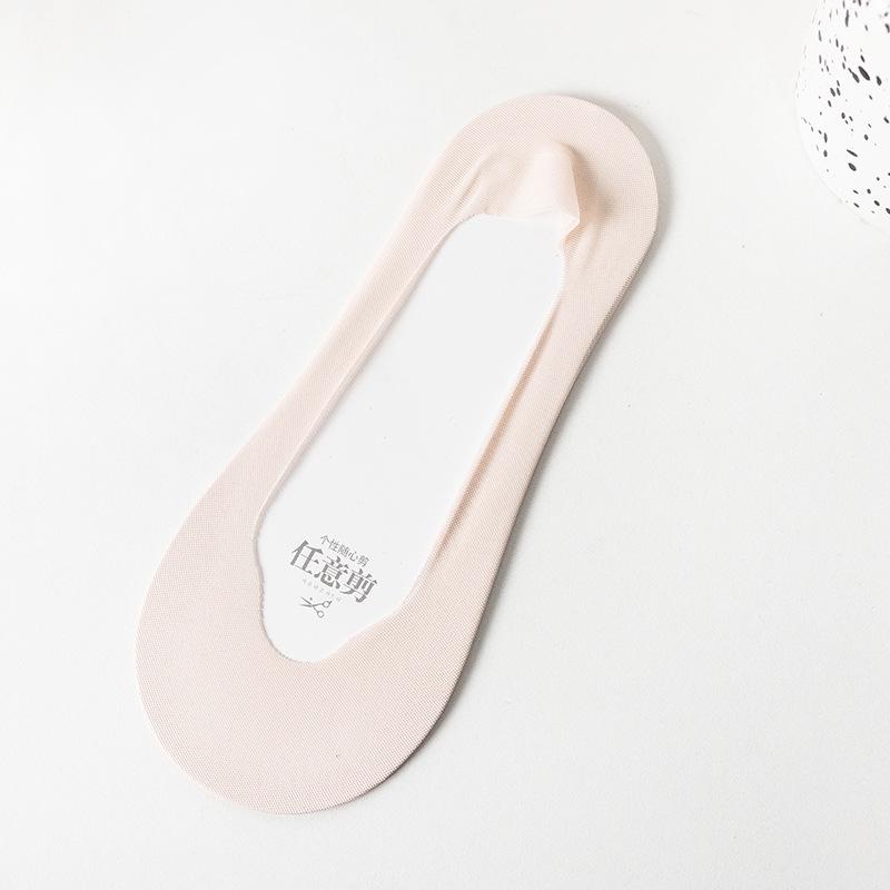 Женские ультратонкие низкие невидимые хлопковые носки с силиконовой противоскользящей вставкой для туфель на высоком каблуке