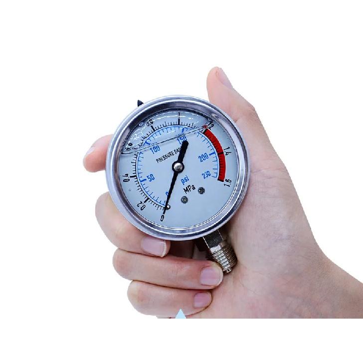 OUTEST 0-60MPa Radial stainless steel manometer pressure gauge Air oil water Hydraulic Pressure gauge Thread G1/4
