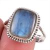 Ювелирное кольцо из чистого серебра 925 пробы с натуральным лабрадоритом, размер 10 M6e48
