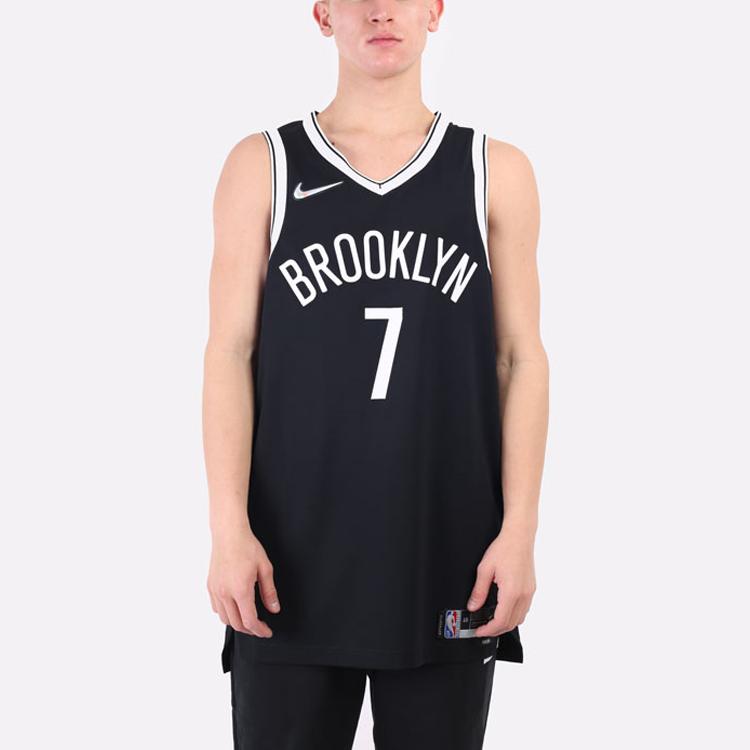 Nike Джерси NBA Brooklyn Nets Kevin Durant 75th Icon Edition, черный/белый, мужская уличная одежда DB3305-010