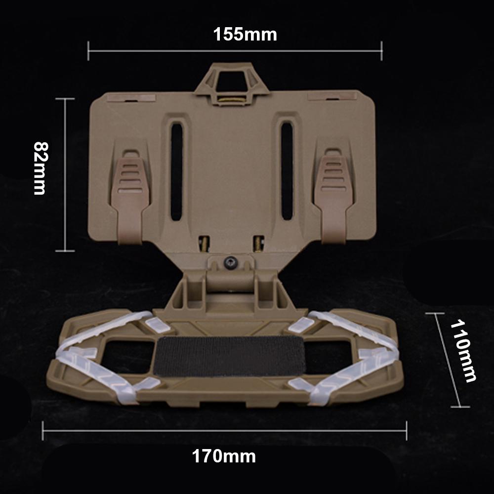 Тактический жилет, держатель для телефона, крепление Molle, универсальный нагрудный держатель для телефона, складная навигация