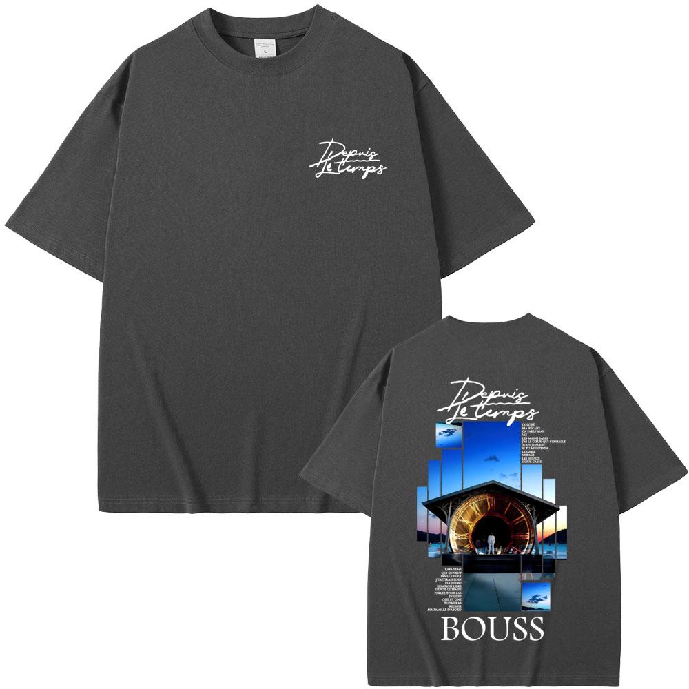 Rapper Bouss Et Si Jechoue Album Graphic Tshirt Men Women Hip Hop Fashion Pop Music Tshirt Male Casual Cotton Vintage T Shirts