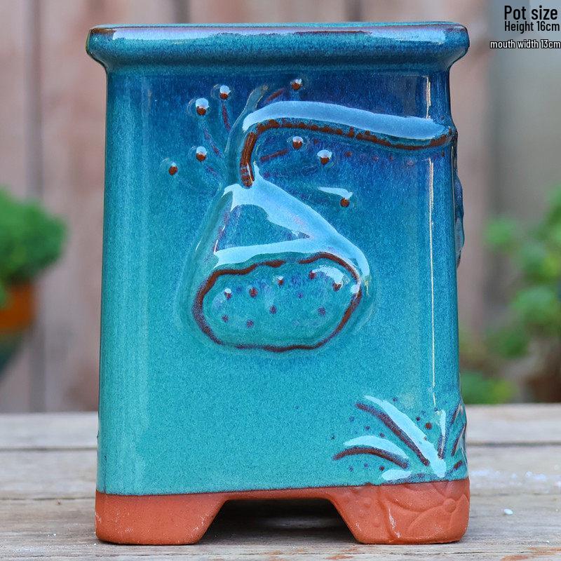 Специальное предложение: Высокий ретро-керамический цветочный горшок для суккулентов или зеленого редиса