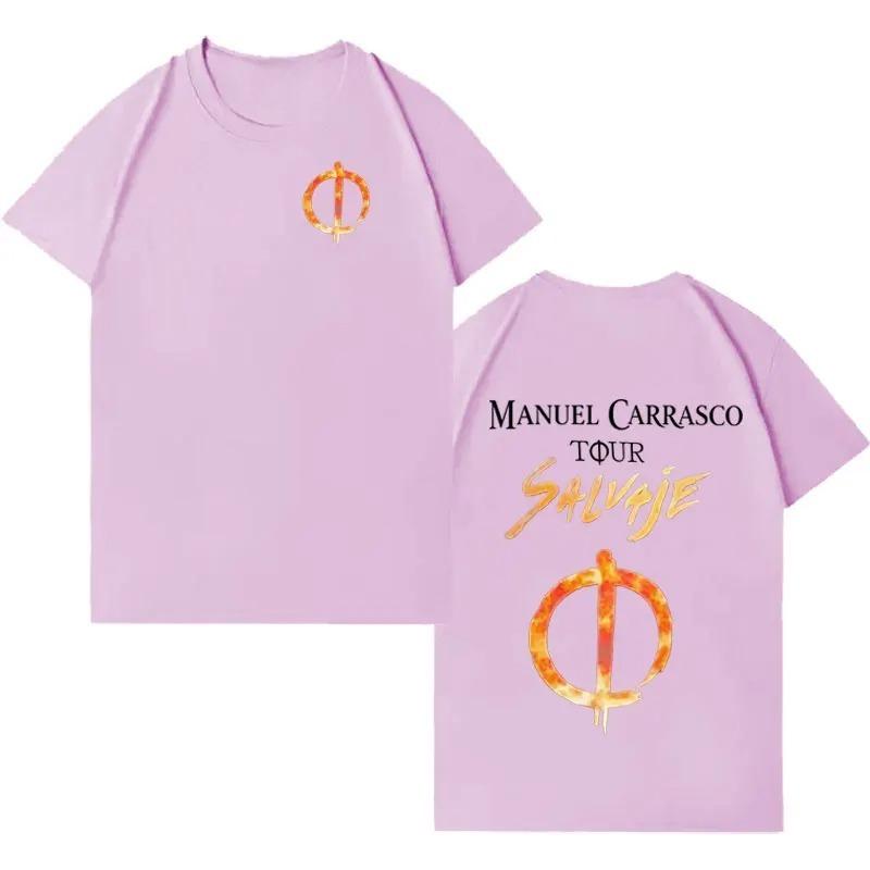 Unisex Women Cotton Cozy Casual Oversized T Shirt Hip Hop Tshrits Rapper Unisexuel Carrasco Salvaje Tour Hot Sale High Quality Tshirt