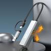 2-в-1 USB/Type C на Ethernet-адаптер 5000 Мбит/с RJ45 в Type C Ethernet-конвертер USB-C LAN-адаптер для Windows 10/11 и Mac OS
