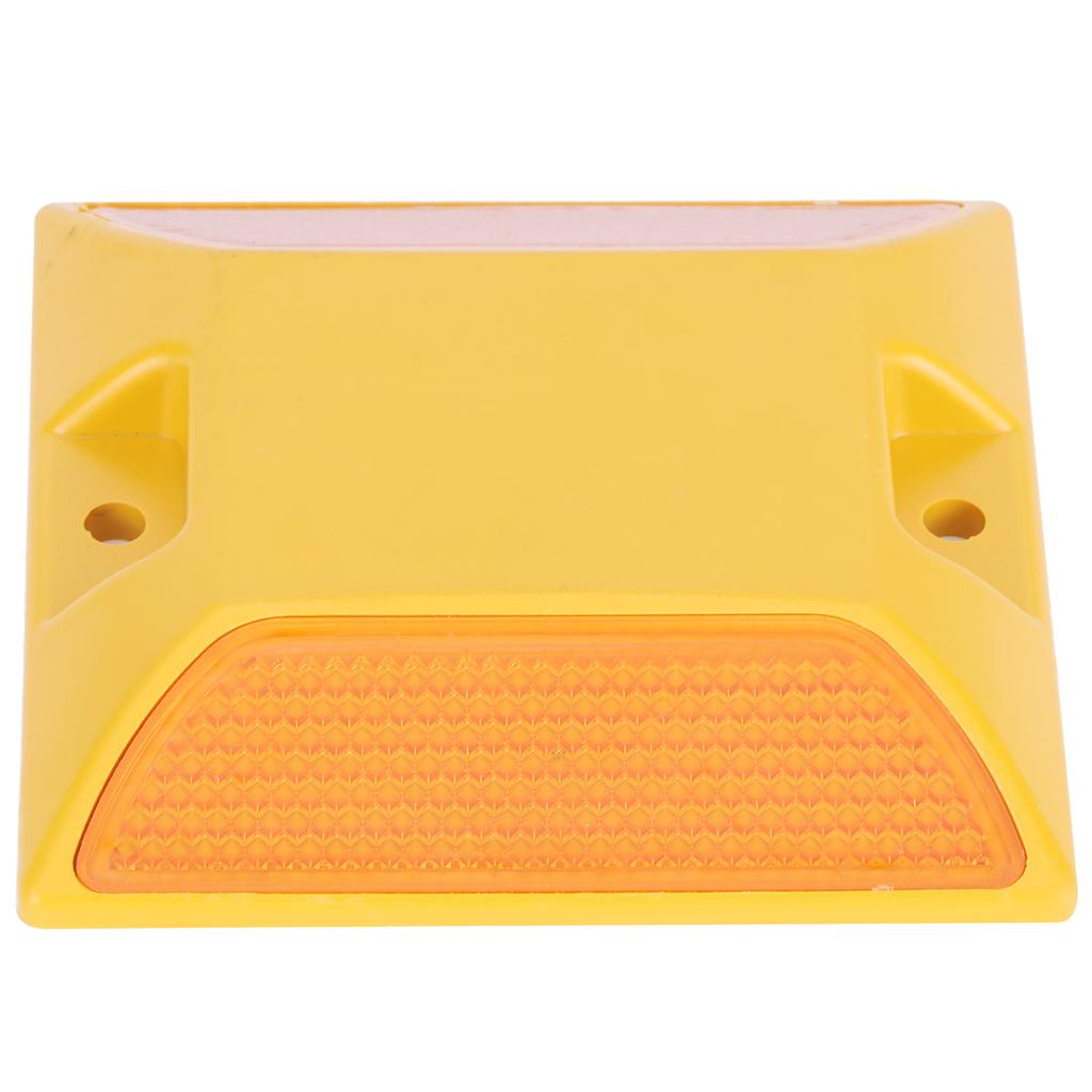 6PCS Double Yellow Plastic Road Reflectors Street Pavement Driveway Stud Markers