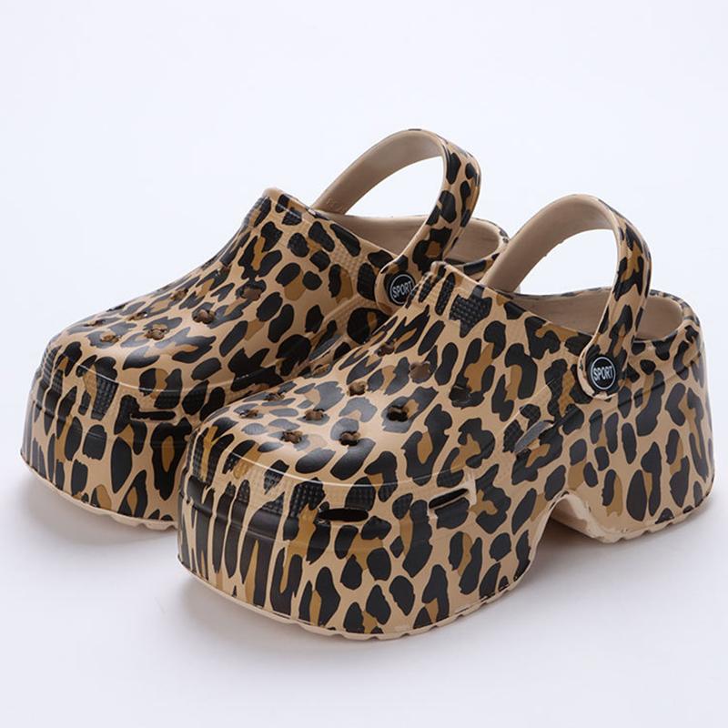 Lucyever Fashion Красочные толстые босоножки на платформе для женщин 2024 года Туфли-сабо на танкетке Тапочки женские открытые закрытые носки Пляжные шлепанцы