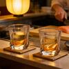 2pcs Set Whiskey Glass Alcohol Cup Set Beer Juice Water Cups Transparent Drinking Bar Glasses Party Restaurant Tumbler Glassware