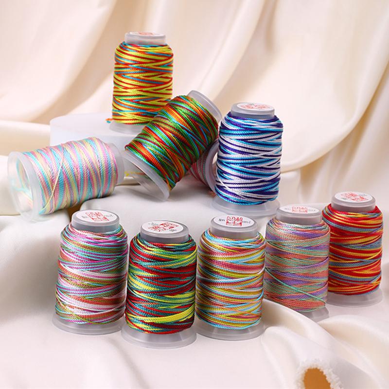 1 моток сделай сам многопрядная нить ручная нить браслет с градиентной нитью полиамидное волокно веревка плетение плетеная веревка 18 прядей