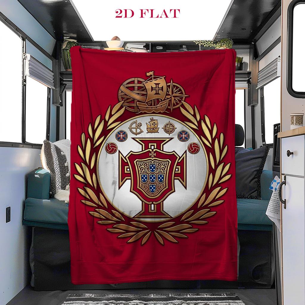 Portuguese Heritage Emblem blanket Soft and comfortable Suitable for all seasons Air conditioning blanket Digital printing Nap Blanket