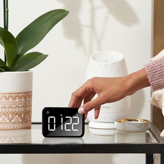 Big Timer with Night Light Portable Battery Powered Magnetic Versatile Countdown Stopwatch for Cooking Classroom Baking