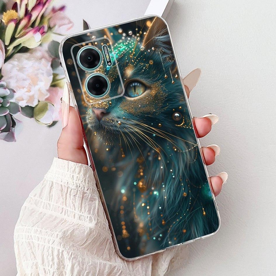For Xiaomi Redmi Note 11E 5G Case Popular Flower Love Heart Soft Silicone Capa Back Cover For Xiaomi Redmi 10 11 Prime 5G Bumper
