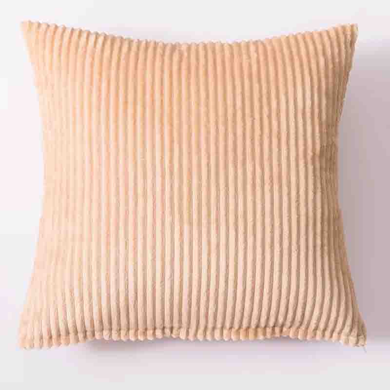 Drawn Pillow Case Car Sofa Cushion Flannel Pillow Bed Head Back Square Pillow Cushion Cover Solid Color