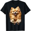 Графическая футболка с изображением собаки Померанский шпиц Арт для питомца Померанский шпиц Мужская Женская Детская(1)