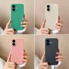 Чехол для Apple iPhone 16 Pro Max 16plus, однотонный узор, эстетичный стиль, жидкий силиконовый противоскользящий протектор экрана для iPhone, чехол-бампер Capas