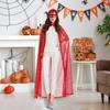 Adult Long Paillette Cape for Women Halloween Party Sequin Cloak Costume Full Length Witch Cosplay Robe for Role-Playing Stage Performances