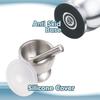 18/8 Stainless Steel Mortar and Pestle Spice Grinder with Silicone Dust Cover, Anti Slip Base and Comfy Grip - Dishwasher Safe
