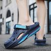 New Radio Wave Hole Shoes Breathable Fashion Lightweight Comfortable Beach Shoes Garden Shoes Men's K Outdoor Casual Non-slip