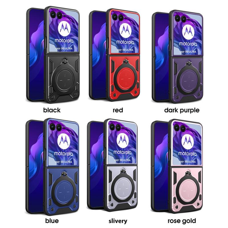 Сверхпрочный защитный чехол для Motorola Moto Razr 50 40 Ultra Razr Plus 2024 2023 чехол-подставка держатель ударопрочный Funda Coque Capa