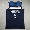 Mens Basketball Jersey Minnesota Timberwolves 5 Anthony Edwards Embroidered Team Sport Shirt Practice Game Wear