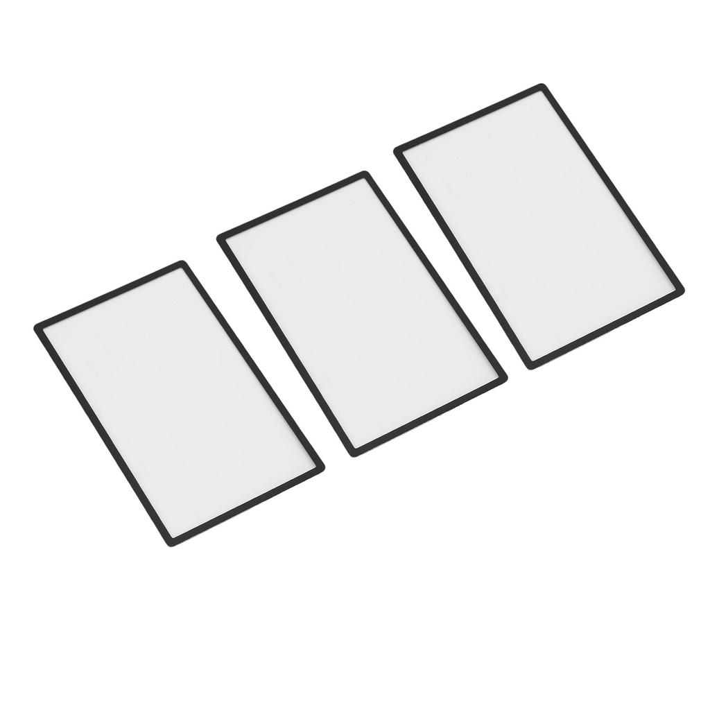 3 шт. Верхняя линза экрана Замена Пластиковая крышка для портативной игровой консоли 2DS ЖК-экран Запчасти Аксессуары Черный