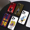 Чехол для телефона Leo Messi LIONEL для iPhone 17 16 15 14 13 12 Max Plus Силиконовый Черный Чехол