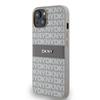 Dkny Dkhcp14Sprthsle Iphone 14 / 15 / 136.1 Beige Hardcase Leather Mono Stripe & Metal Logo