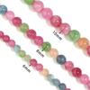1 нить 6/8/10 мм Натуральный камень Турмалин Бусины Разноцветные Круглые Россыпью Для DIY Изготовления Украшений Ожерелья Браслеты Принадлежности
