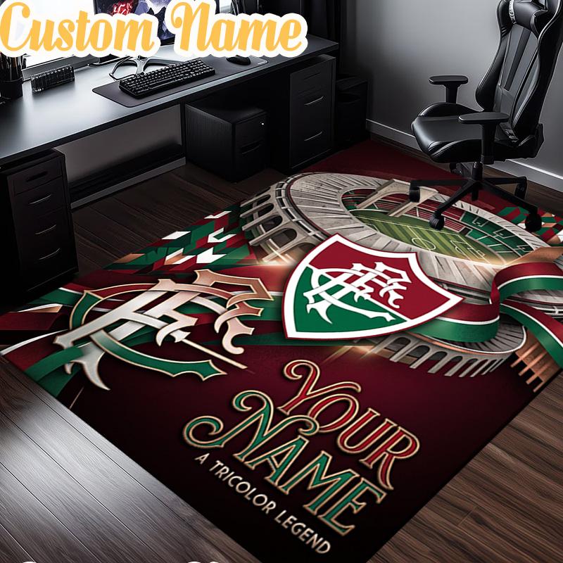 Custom Name America FC Rug, Office Rug, Chair Rug, Carpet for Living Rooms, Doormat Game Rug Home Decor Christmas Gifts