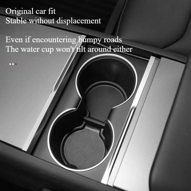 5pcs Door Side Storage Box Cup Pad for Tesla Model Y Juniper/YL 2026 Front Rear Door Handle Armrest Tray Organizer Accessories