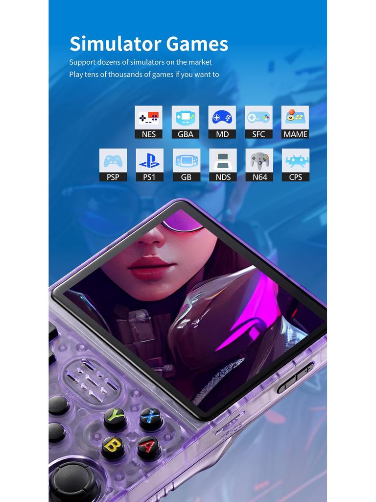 R36S Handheld Game Console: 3.5" HD Screen, Retro Classic Games, Portable Arcade, PSP-Style Design