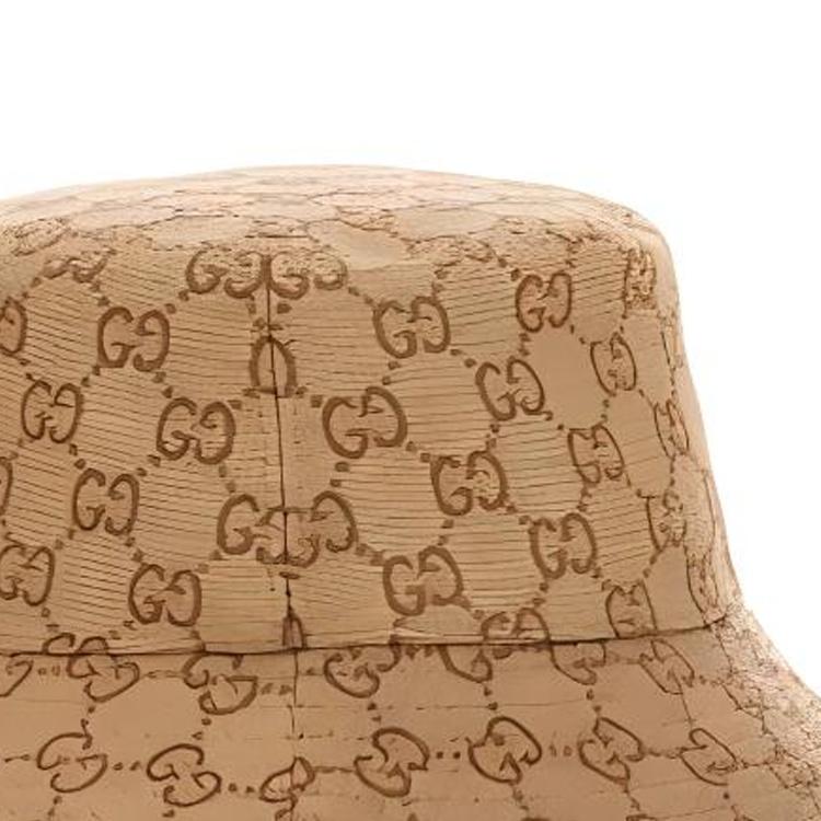 GUCCI Gg Straw Bucket Hat Women's 8128423HA6A8964