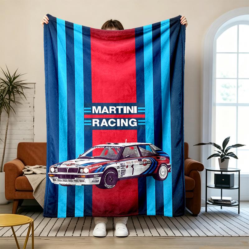 Martini Racing Team Soft and comfortable flannel Suitable for sofas living rooms outdoor camping travel and also makes a great anniversary gif