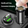 Автомобильное зарядное устройство из алюминиевого сплава PD30W Mini Pull Ring 100W Автомобильное зарядное устройство для прикуривателя