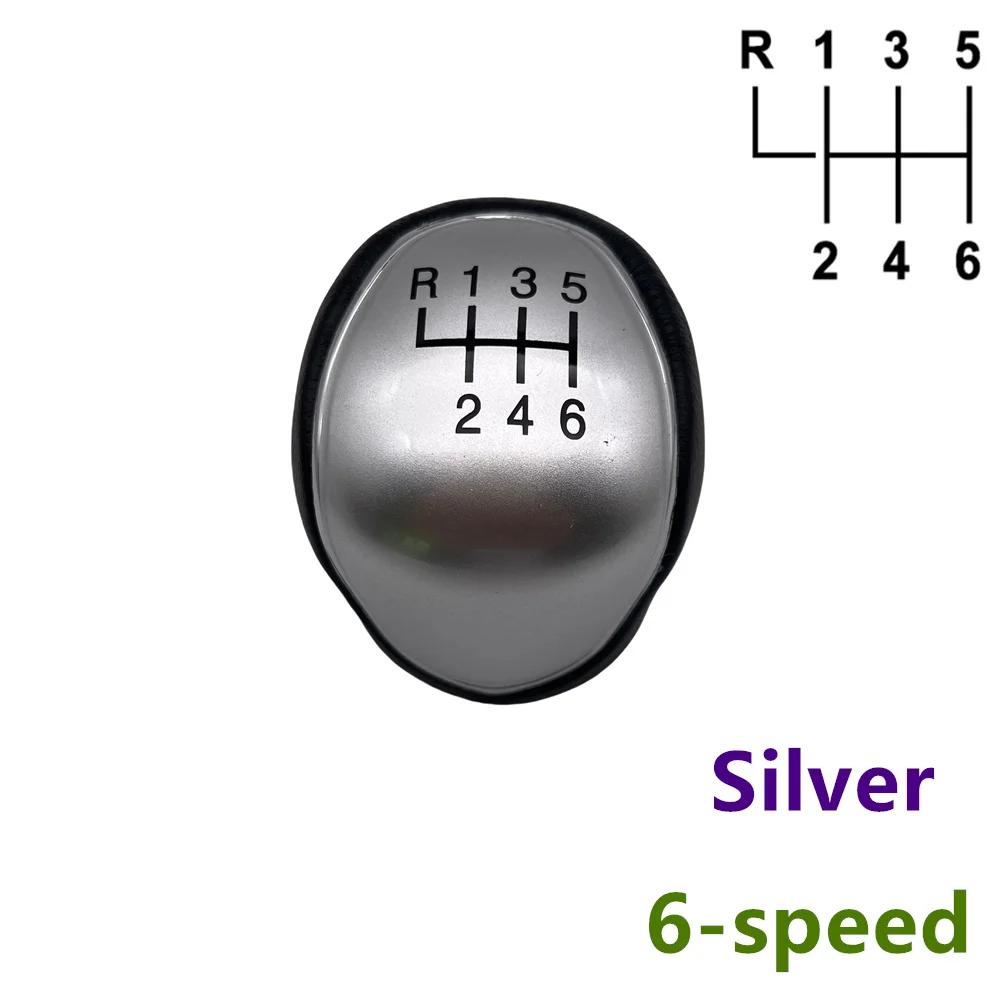 For Ford mondeo IV S-MAX C-MAX Transit Focus MK3 MK4 Kuga Transit Car Gear Shift Knob 5/6 Speed PU Leather Lever Auto Parts
