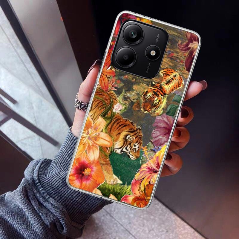 Superior Tiger Pattern Art Phone Case For Xiaomi Redmi Note 15 14 14S 13 12S 12 Pro Plus 11S 11 10S 10 4G Cover 11E 11T 5G Print