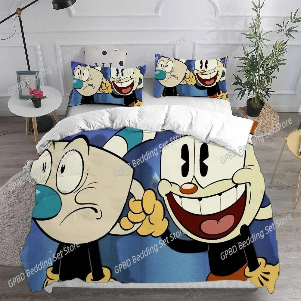 Одеяло Новое Домашнее Текстильное Мультяшное Cuphead Комплект Постельного Белья Спальня Мягкое Современное S Удобное И