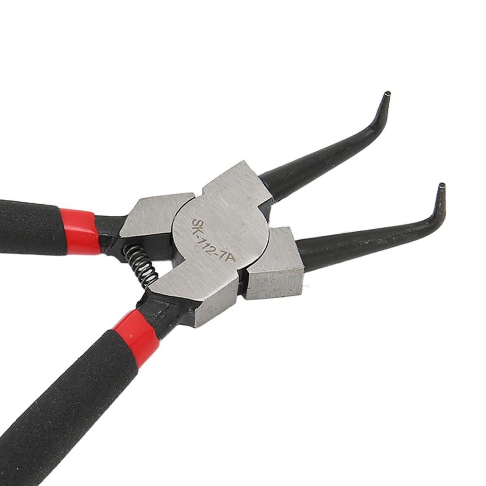 Carbon Steel Retaining Ring Pliers Immersion Handle Bent Nose Pliers Convenient Circlip Pliers DIY